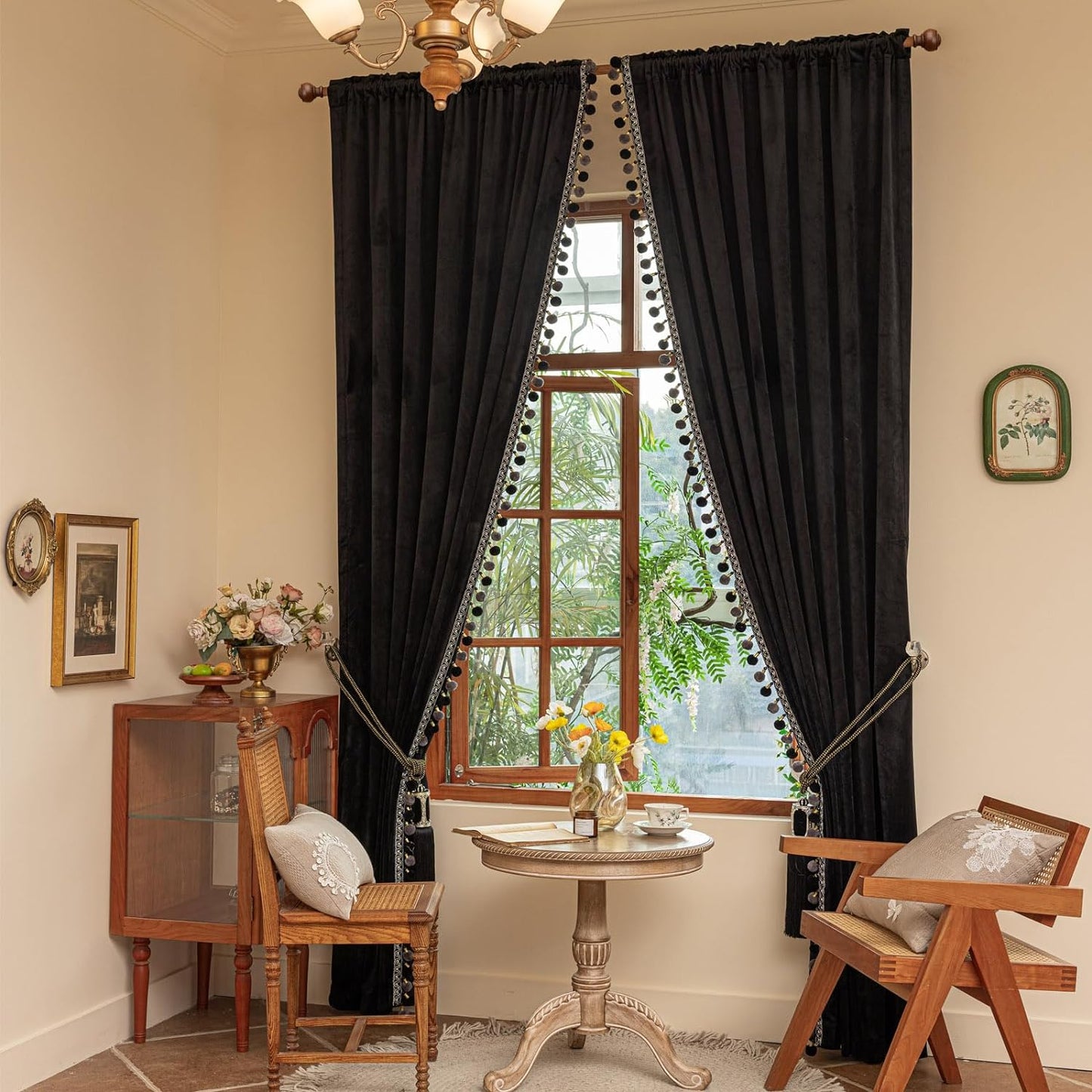 90% Blackout Velvet Curtains - Exclusive Design - Luxury & Bohemian Style