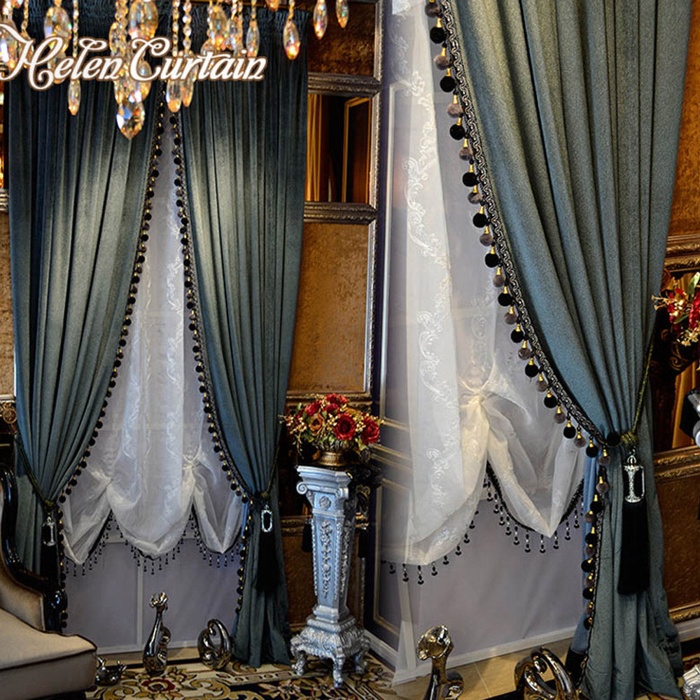 90% Blackout Velvet Curtains - Exclusive Design - Luxury & Bohemian Style