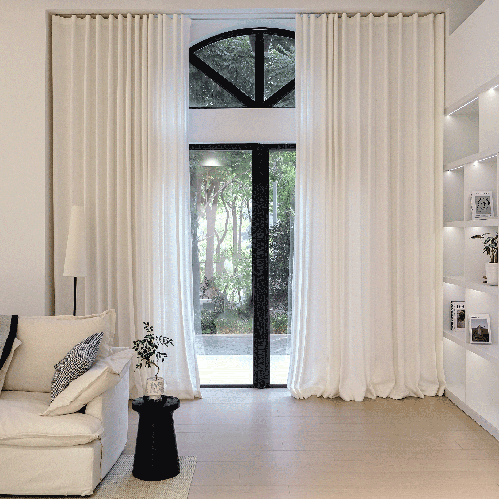 Helen Linen-Look Room Darkening Curtains