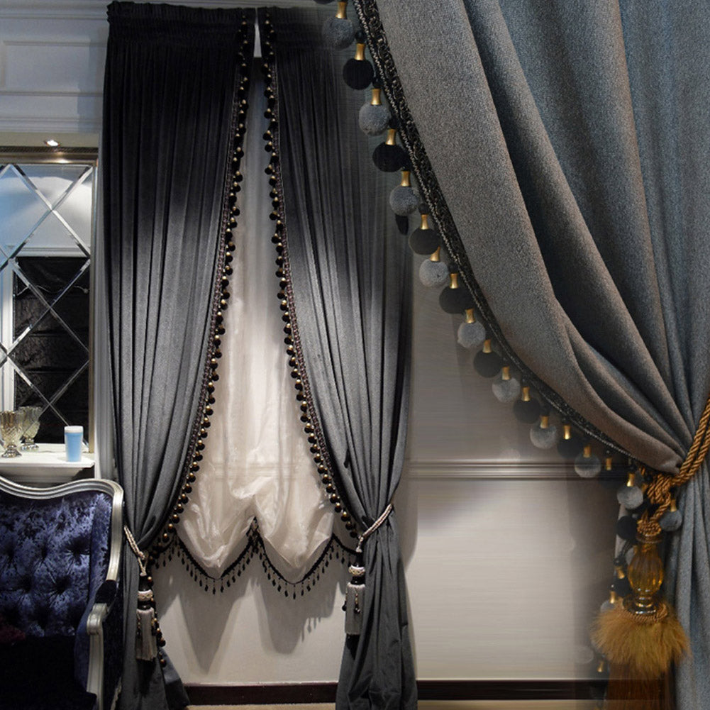 90% Blackout Velvet Curtains - Exclusive Design - Luxury & Bohemian Style