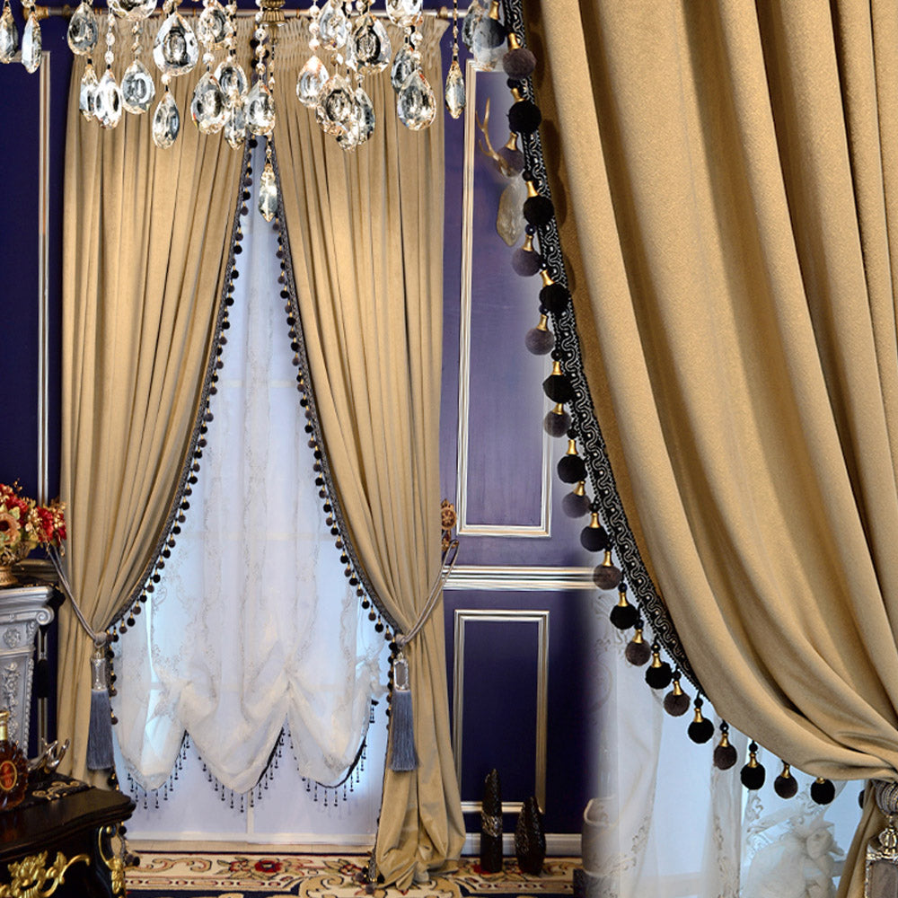90% Blackout Velvet Curtains - Exclusive Design - Luxury & Bohemian Style