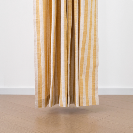 Curtain floating above the floor