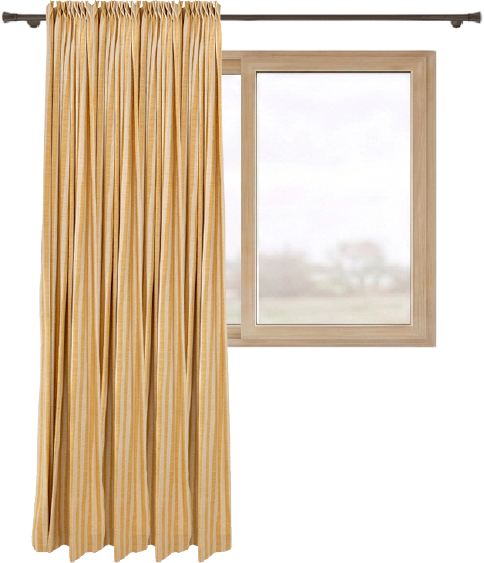 Single curtain panel